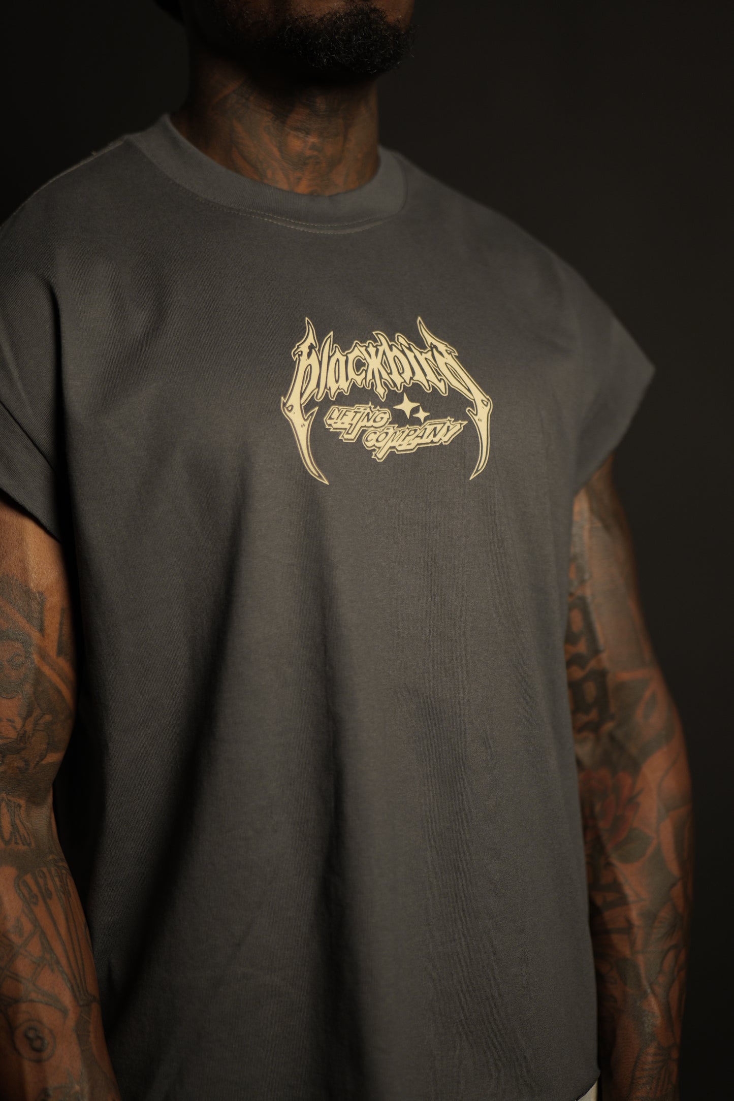 LONG LIVE BODYBUILDING "cut off" grey