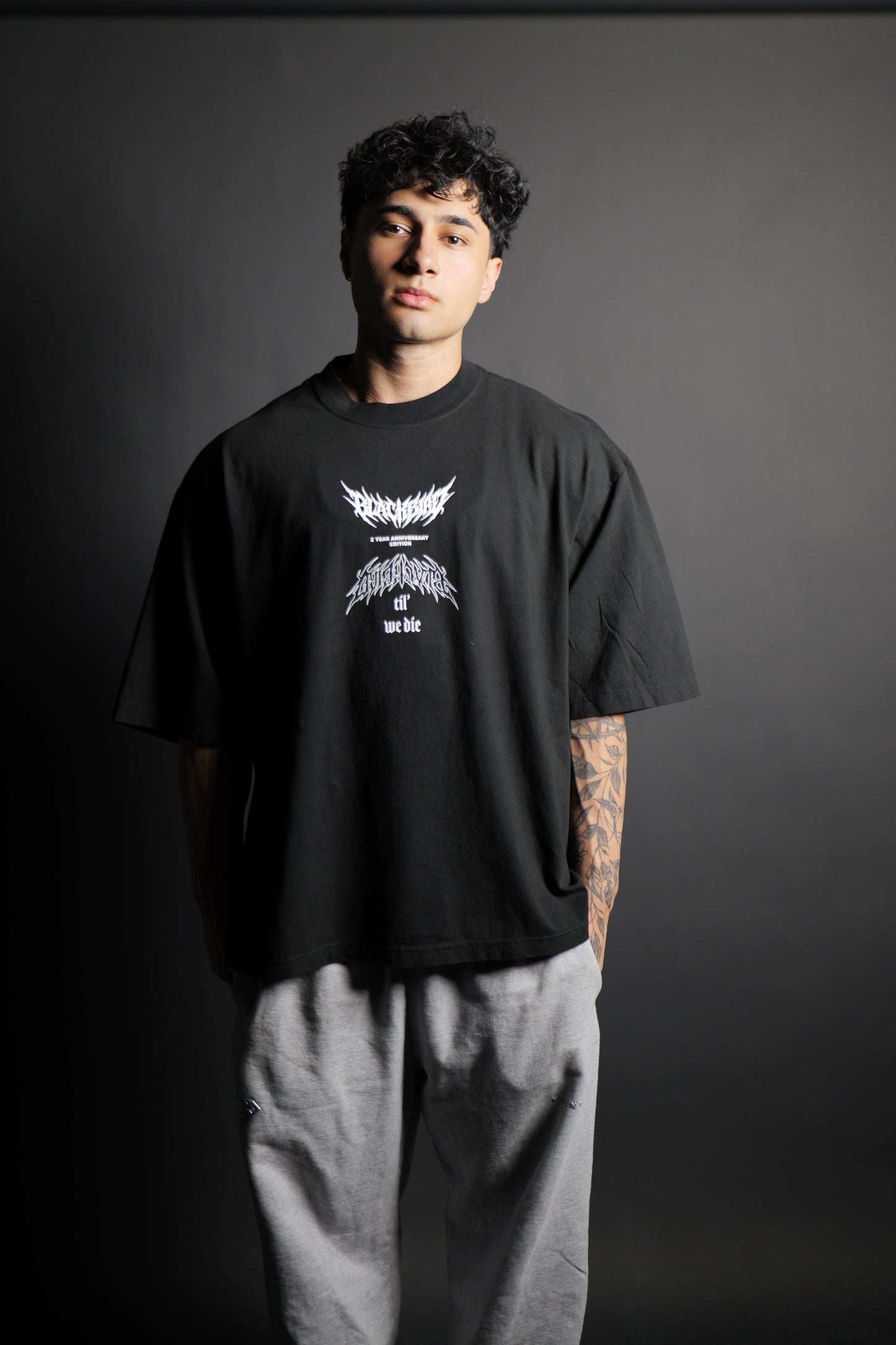 2 year anniversary oversized tee