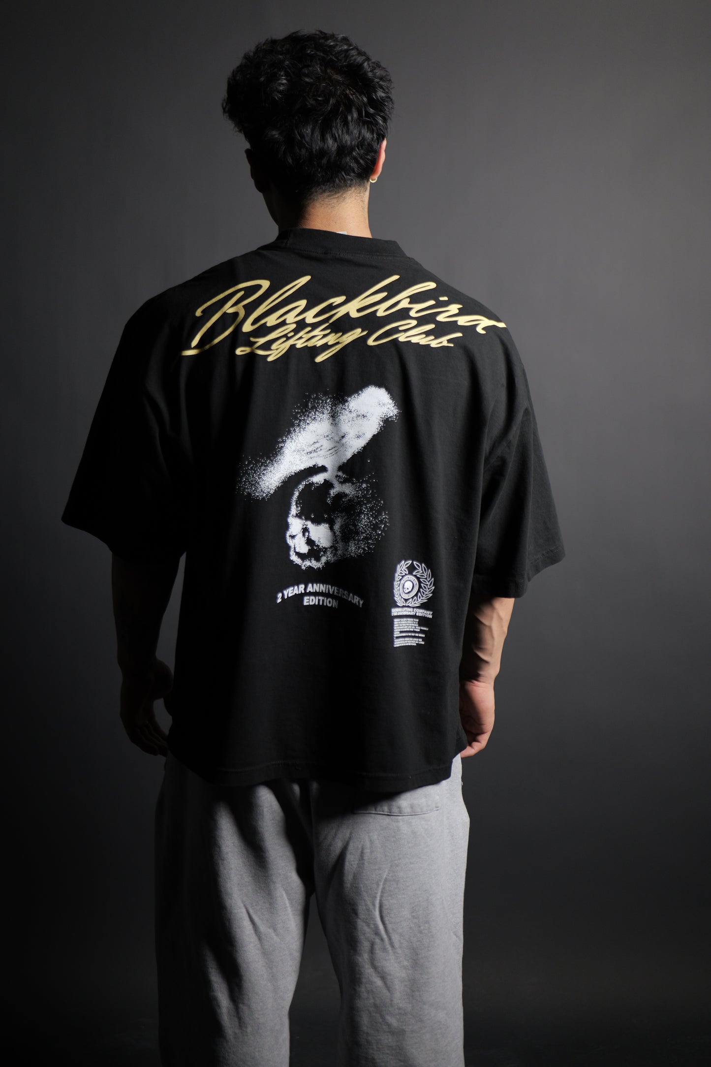 2 year anniversary oversized tee