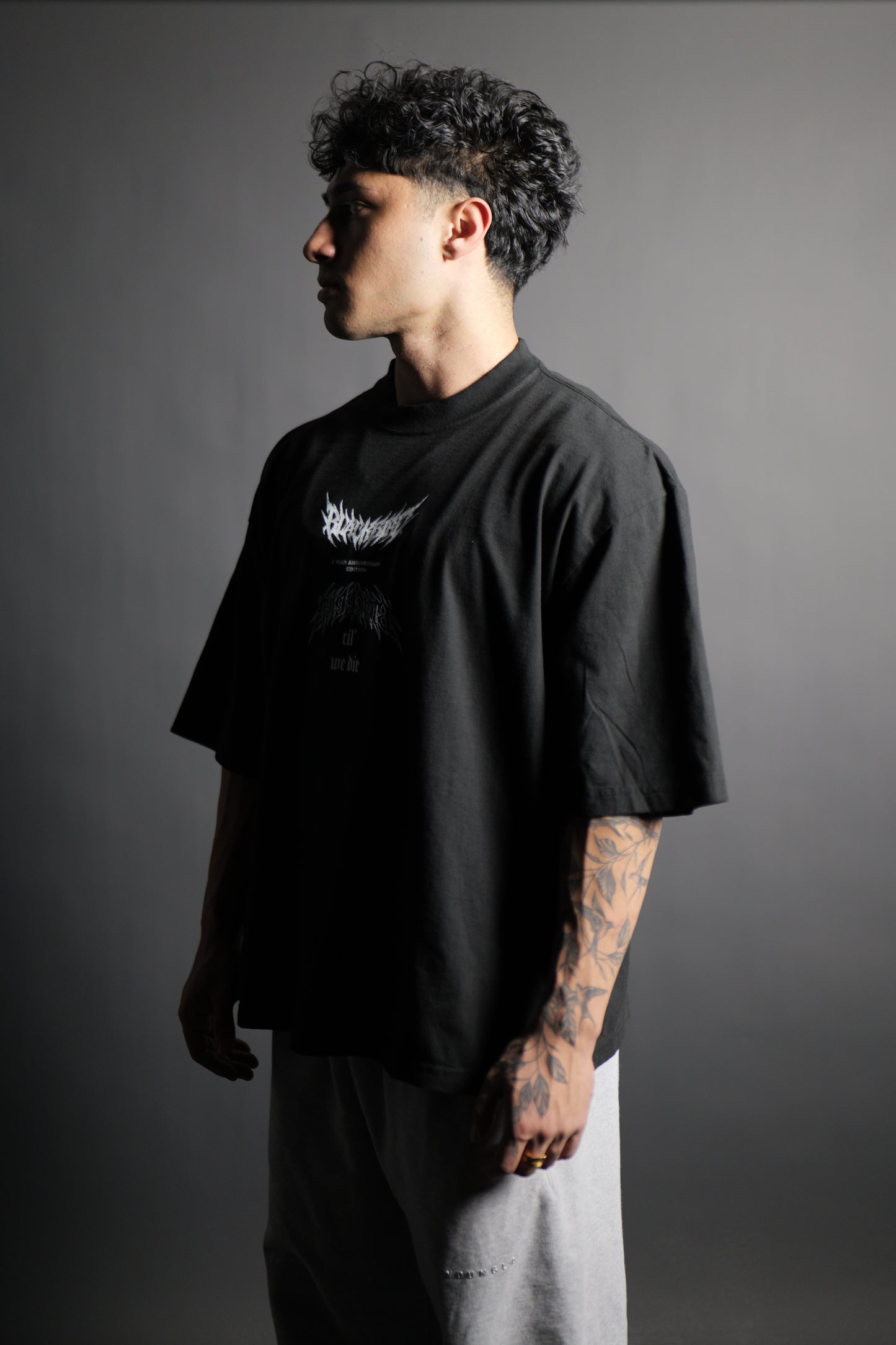 2 year anniversary oversized tee