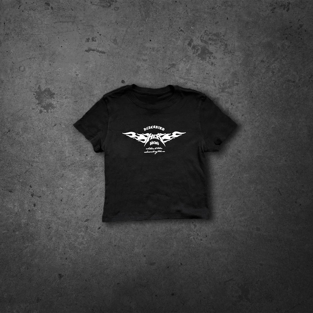 Blackbird Her baby tee (Black)