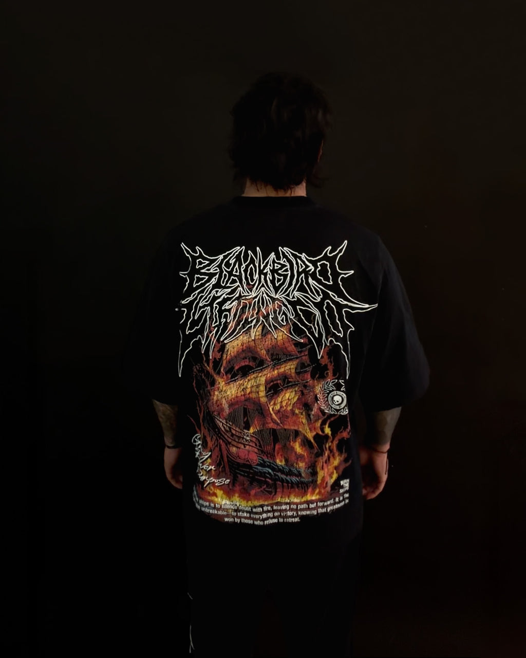 Blackbird “BURN THE SHIPS” Oversized Tee - Archive